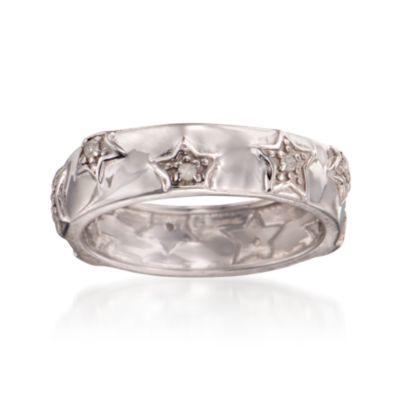 .10 ct. t.w. Diamond Star Eternity Band in Sterling Silver &mdash; Alt Image 1