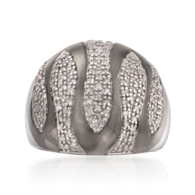 .33 ct. t.w. Diamond Swirl Ring in Sterling Silver &mdash; Alt Image 1