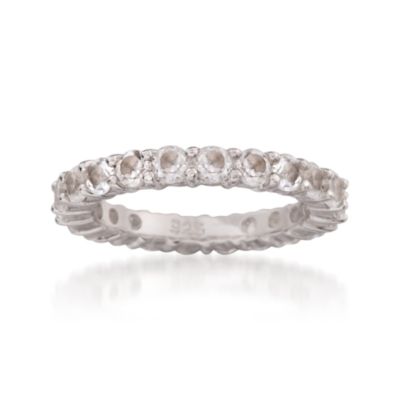 2.70 ct. t.w. White Topaz Eternity Band Ring in Sterling Silver &mdash; Alt Image 1
