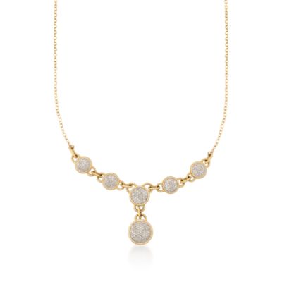 .68 ct. t.w. Pave Diamond Y-Necklace in 14kt Yellow Gold &mdash; Alt Image 1