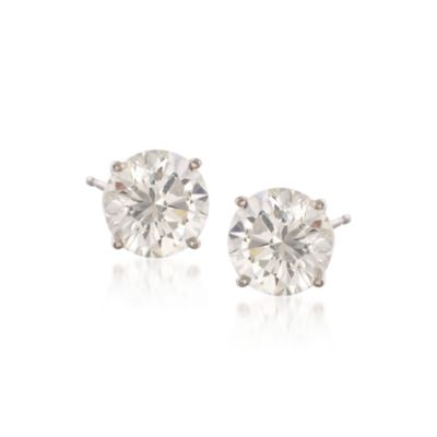 4.47 ct. t.w. Diamond Stud Earrings in 14kt White Gold &mdash; Alt Image 1