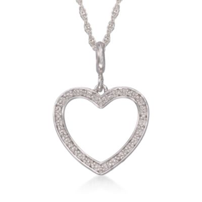 Set of Five Bangles With a Removable .10 ct. t.w. Diamond Heart Charm in Sterling Silver. Size 7 &mdash; Alt Image 4