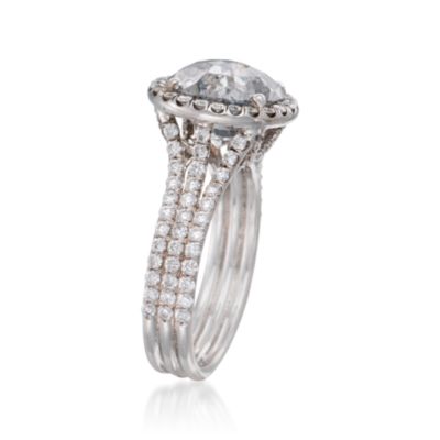 5.20 ct. t.w. Diamond Engagement Ring in 14kt White Gold &mdash; Alt Image 3