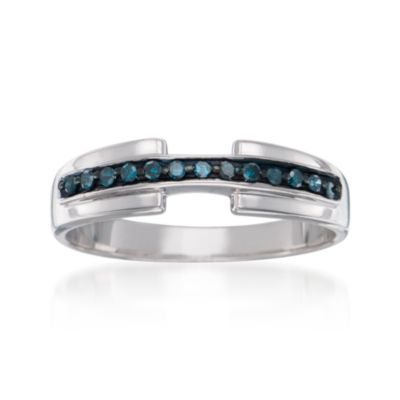 .10 ct. t.w. Blue Diamond Ring in Sterling Silver &mdash; Alt Image 1
