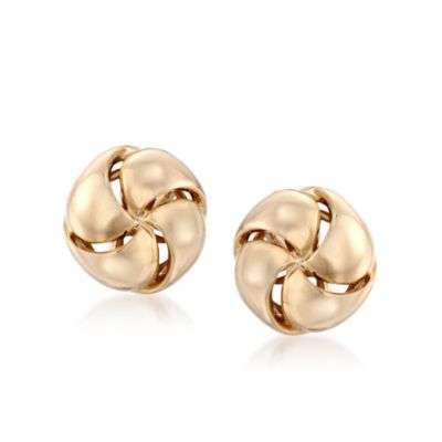 Roberto Coin 18kt Yellow Gold Love Knot Earrings &mdash; Alt Image 1