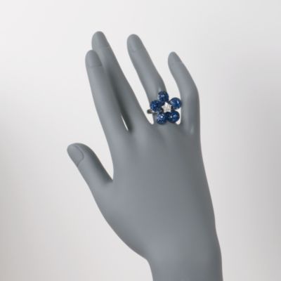5.75 ct. t.w. Sapphire and .15 ct. t.w. Diamond Ring in 18kt White Gold. Size 8 &mdash; Alt Image 2