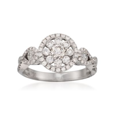 Roberto Coin 1.08 ct. t.w. Diamond Ring in 18kt White Gold. Size 6.5 &mdash; Alt Image 1