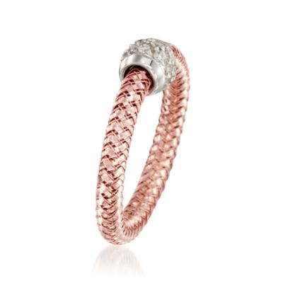 Roberto Coin Diamond "Primavera" Ring in 18kt Two-Tone Gold. Size 6.5 &mdash; Alt Image 3