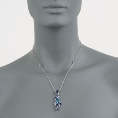 Roberto Coin 14.60 ct. t.w. Multi-Gem Necklace With Diamonds in 18kt White Gold. 18" &mdash; Alt Image 2