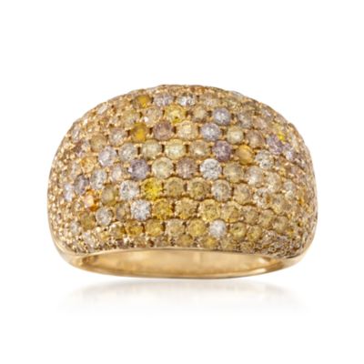 3.70 ct. t.w.Diamond Dome Ring in 18kt Yellow Gold &mdash; Alt Image 1