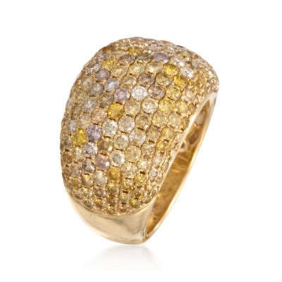 3.70 ct. t.w.Diamond Dome Ring in 18kt Yellow Gold &mdash; Alt Image 3
