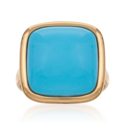 Turquoise Ring in 18kt Over Sterling &mdash; Alt Image 1