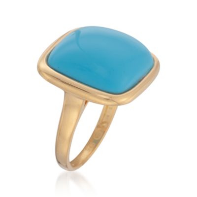 Turquoise Ring in 18kt Over Sterling &mdash; Alt Image 3