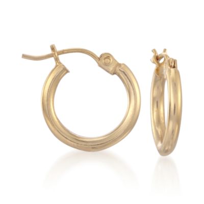 14kt Gold Hoop Earrings With Interchangeable Pearl Drops &mdash; Alt Image 6