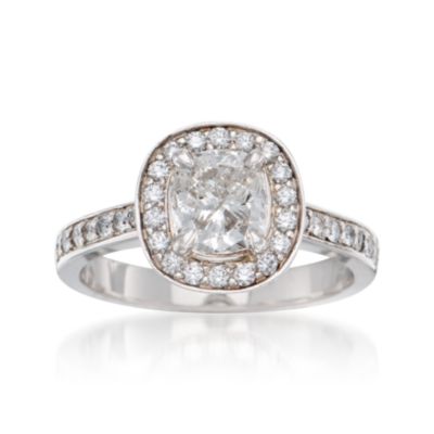 1.52 ct. t.w. Certified Diamond Engagement Ring in Platinum &mdash; Alt Image 1