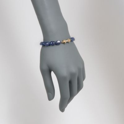 65.00 ct. t.w. Tanzanite Bead Bracelet in 14kt Yellow Gold. 7.5" &mdash; Alt Image 2