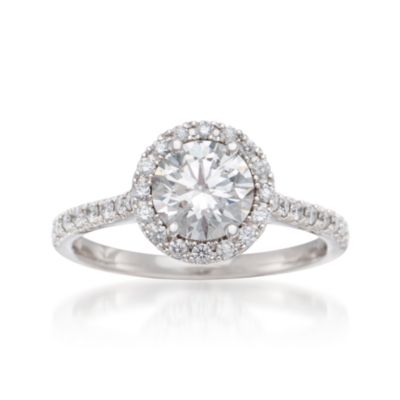 1.34 ct. t.w. Certified Diamond Engagement Ring in Platinum &mdash; Alt Image 1