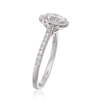 1.34 ct. t.w. Certified Diamond Engagement Ring in Platinum &mdash; Alt Image 3