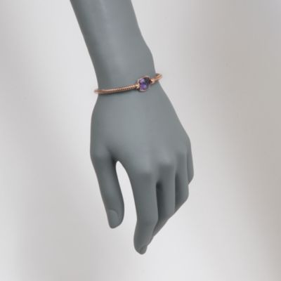 Roberto Coin 6.00 Carat Amethyst  "Primavera" Bangle Bracelet in 18kt Rose Gold. 7" &mdash; Alt Image 2