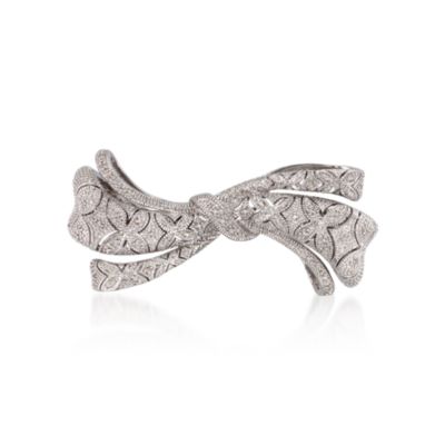 .20 ct. t.w. Diamond Bow Pin in Sterling Silver &mdash; Alt Image 1