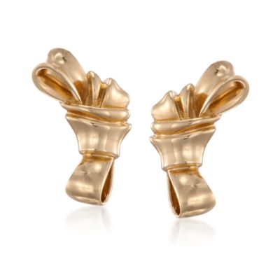C. 1988 Tiffany Jewelry 18kt Yellow Gold Earrings &mdash; Alt Image 1