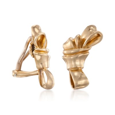 C. 1988 Tiffany Jewelry 18kt Yellow Gold Earrings &mdash; Alt Image 3