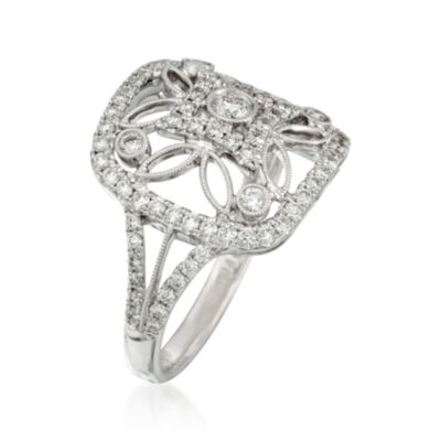 Simon G. .82 ct. t.w. Diamond Ring in 18kt White Gold &mdash; Alt Image 3