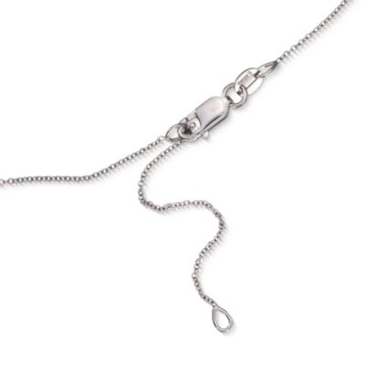 Simon G. .21 ct. t.w. Diamond Cross Pendant Necklace in 18kt White Gold. 18" &mdash; Alt Image 3