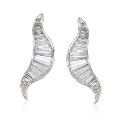 C. 1950 2.00 ct. t.w. Diamond Earrings in Platinum &mdash; Alt Image 1