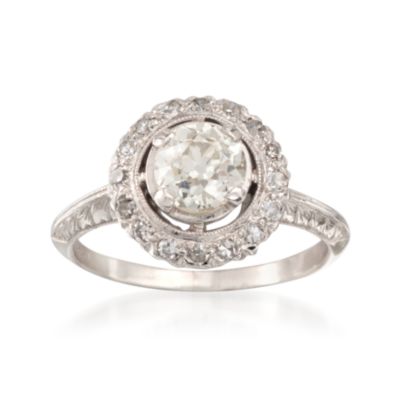 C. 1950 Vintage 1.32 ct. t.w. Diamond Ring in Platinum. Size 6.5 &mdash; Alt Image 1