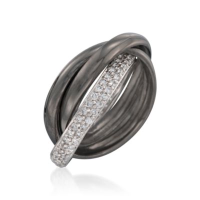 .92 ct. t.w. CZ Rolling Ring in Sterling Silver &mdash; Alt Image 3