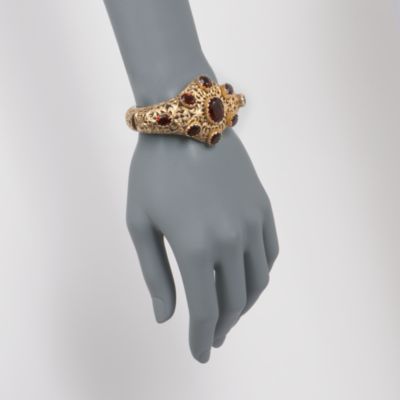 C. 1960 Vintage 26.10 Carat Citrine Bangle Bracelet in 18kt Yellow Gold. 6.5" &mdash; Alt Image 2