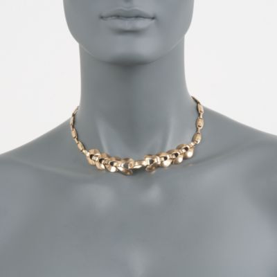 C. 1940 Vintage Tiffany Jewelry 14kt Yellow Gold Fancy Link Necklace. 16" &mdash; Alt Image 2