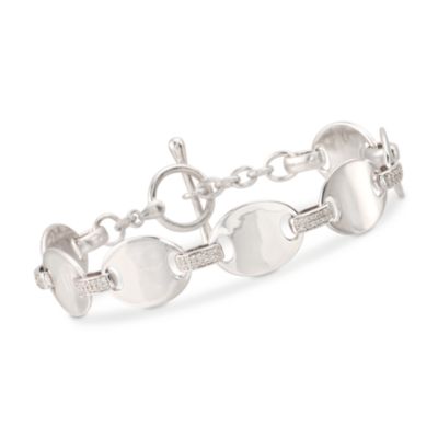 .33 ct. t.w. Diamond Marine-Link Bracelet in Sterling Silver &mdash; Alt Image 1