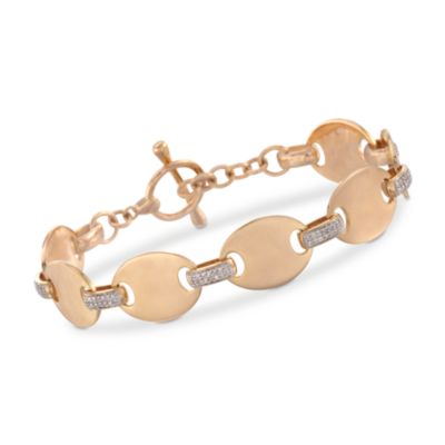 .33 ct. t.w. Diamond Bar-Link Bracelet in 18kt Over Sterling &mdash; Alt Image 1