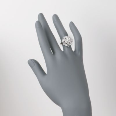 C.1970 Vintage 3.00 ct. t.w. Diamond Ring in 14kt White Gold. Size 5.75 &mdash; Alt Image 2