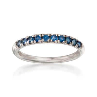 .50 ct. t.w. Blue Sapphire Band Ring in Sterling Silver &mdash; Alt Image 1