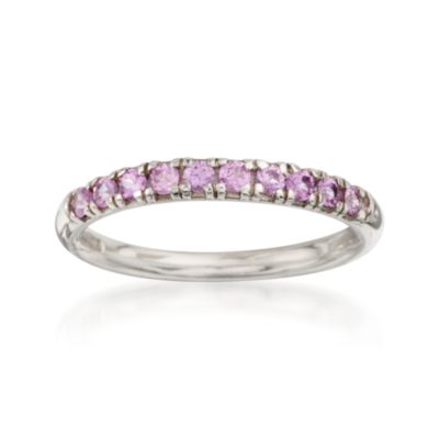 .50 ct. t.w. Pink Sapphire Band Ring in Sterling Silver &mdash; Alt Image 1