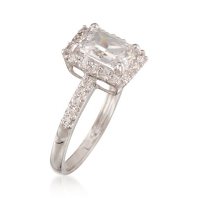 1.75 ct. t.w. CZ Ring in 14kt White Gold &mdash; Alt Image 3