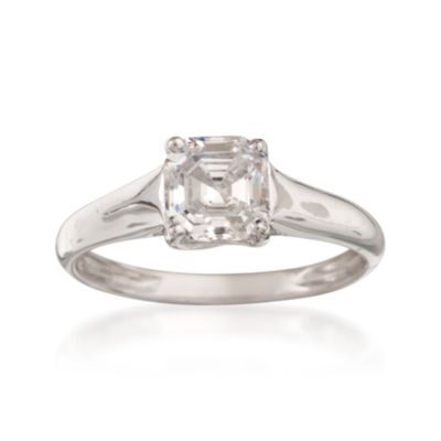 1.50 Carat CZ Ring in 14kt White Gold Ring &mdash; Alt Image 1