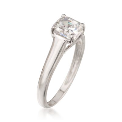 1.50 Carat CZ Ring in 14kt White Gold Ring &mdash; Alt Image 3