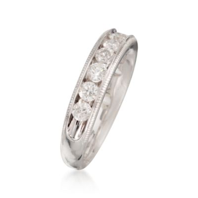 1.00 ct. t.w. Diamond Wedding Ring in 14kt White Gold &mdash; Alt Image 3