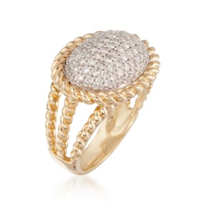 1.40 ct. t.w. Diamond Dome Ring in 14kt Yellow Gold &mdash; Alt Image 3