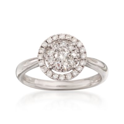 .65 ct. t.w. Diamond Cluster Ring in 14kt White Gold &mdash; Alt Image 1