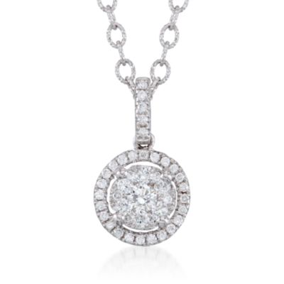 .40 ct. t.w. Diamond Pendant Necklace in 18kt White Gold. 16" &mdash; Alt Image 1