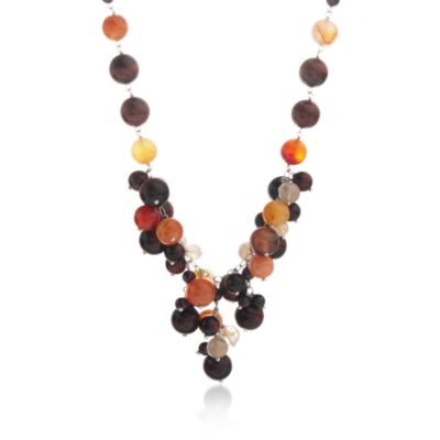 626.00 ct. t.w. Multi-Gemstone Necklace in Sterling Silver. 20" &mdash; Alt Image 1