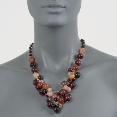 626.00 ct. t.w. Multi-Gemstone Necklace in Sterling Silver. 20" &mdash; Alt Image 2