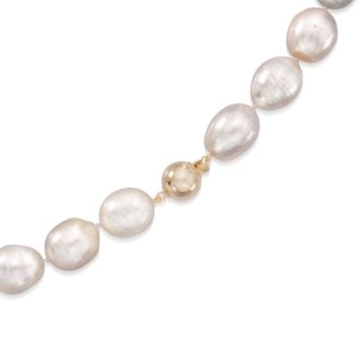 10-14mm Cultured South Sea Pearl Necklace in 14kt Yellow Gold. 18" &mdash; Alt Image 3
