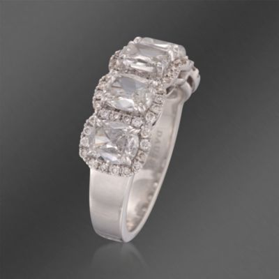 Henri Daussi 2.81 ct. t.w. Diamond 5-Stone Ring in 14kt White Gold &mdash; Alt Image 3