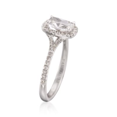 Henri Daussi 1.22 ct. t.w. Certified Diamond Engagement Ring in 18kt White Gold &mdash; Alt Image 3